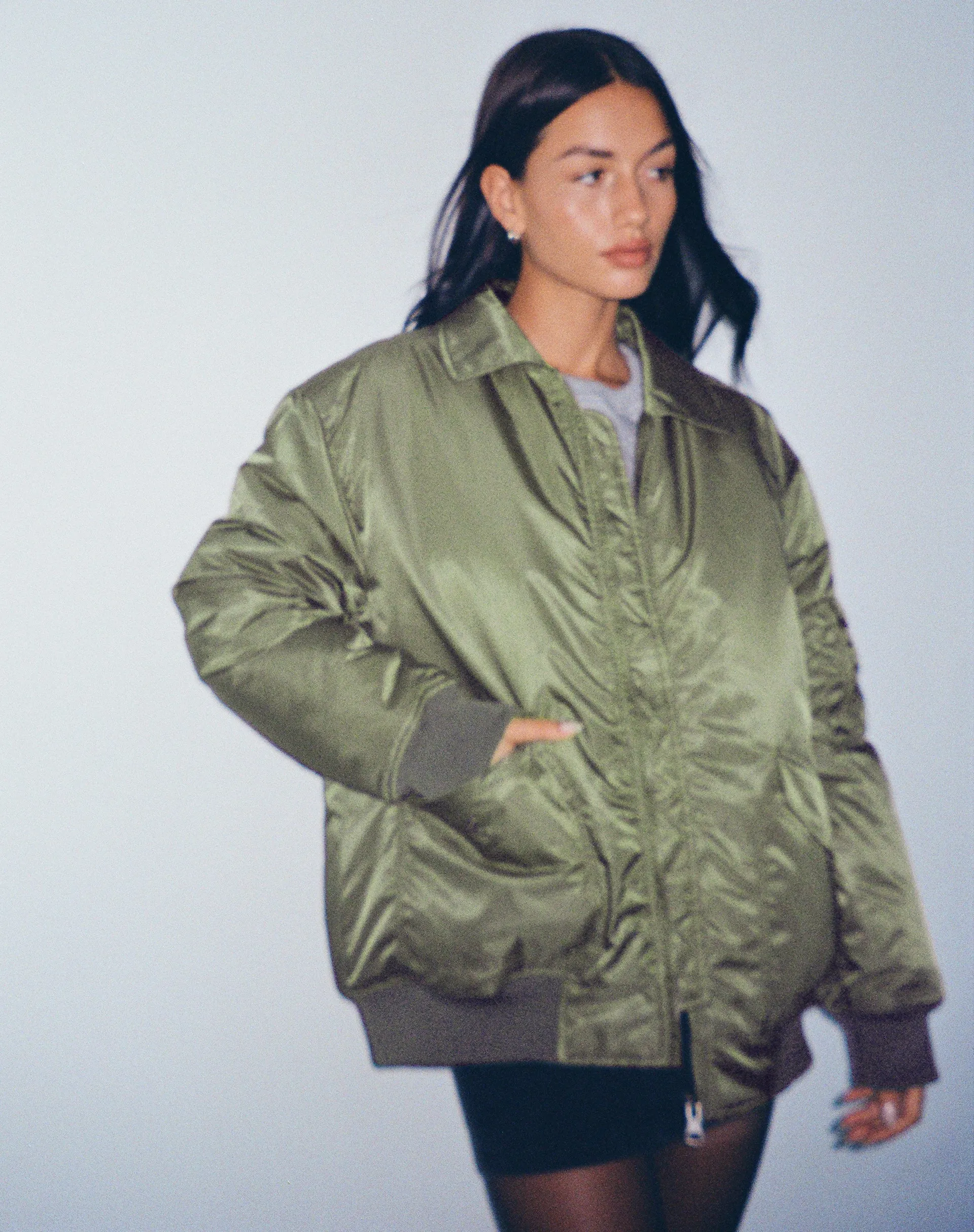 Manik Jacket in Khaki Green