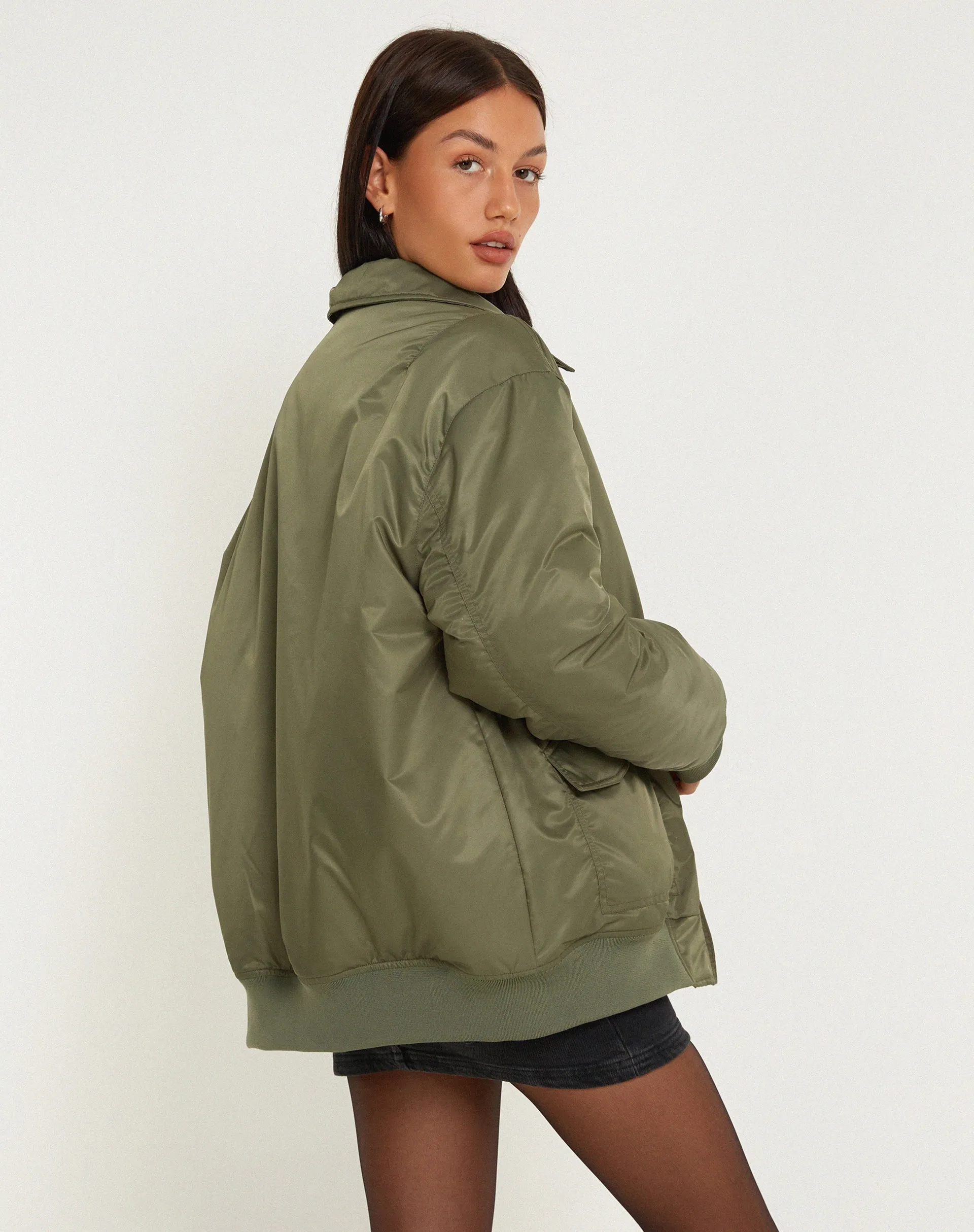 Manik Jacket in Khaki Green