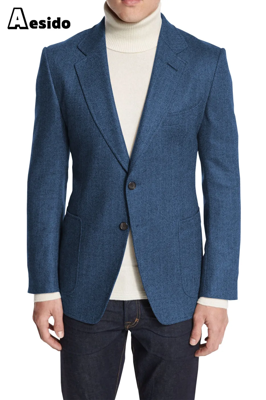 Men's Business Slim Notch Lapel Blazer