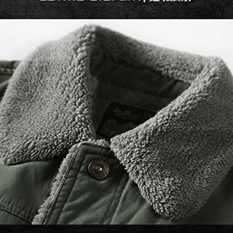 Men's Fleece Thick Cotton Coat 72068288YM