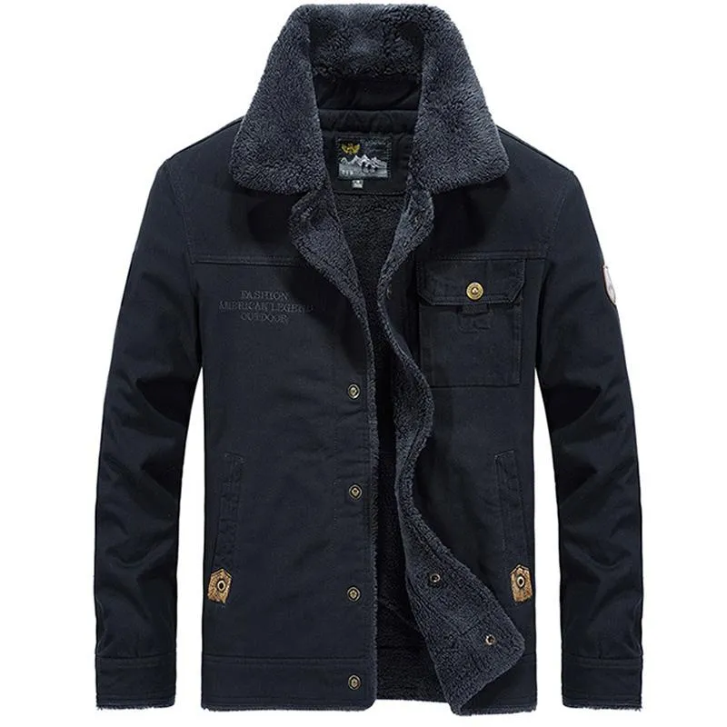 Men's Fleece Thick Cotton Coat 72068288YM