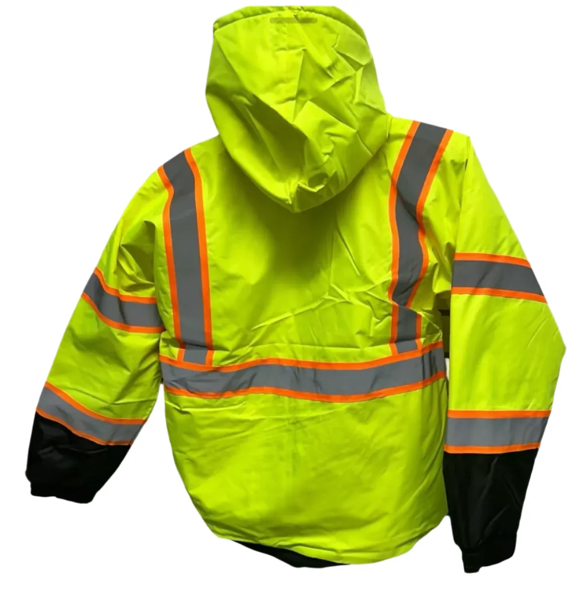 Men's High-Visibility Hooded Bomber Jacket #203 Available in 5 Colors