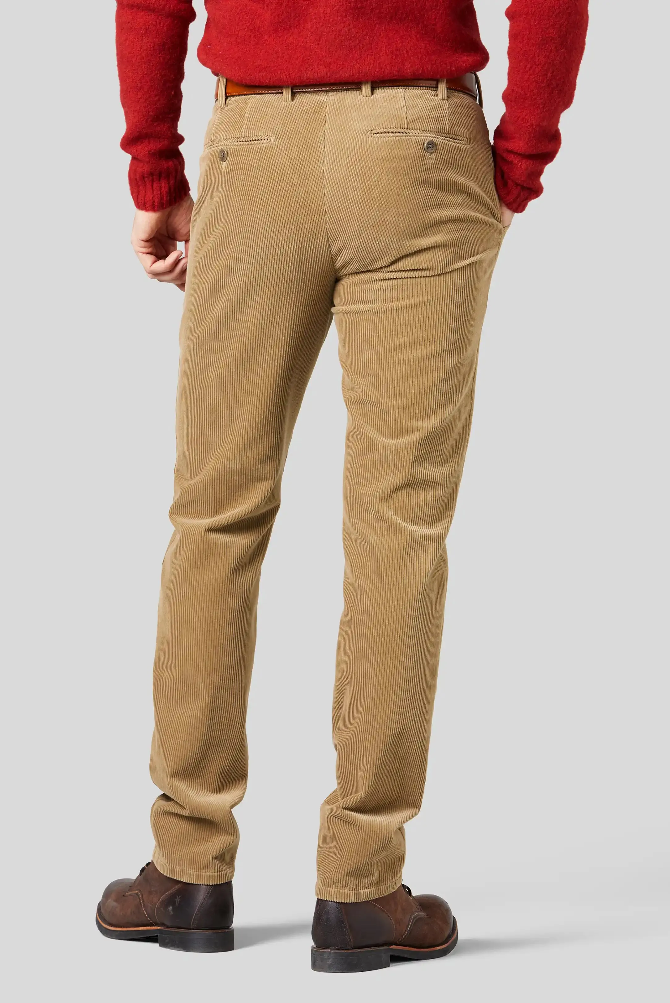 MEYER Exclusive Bonn Trousers - Luxury Cord Chino - Caramel