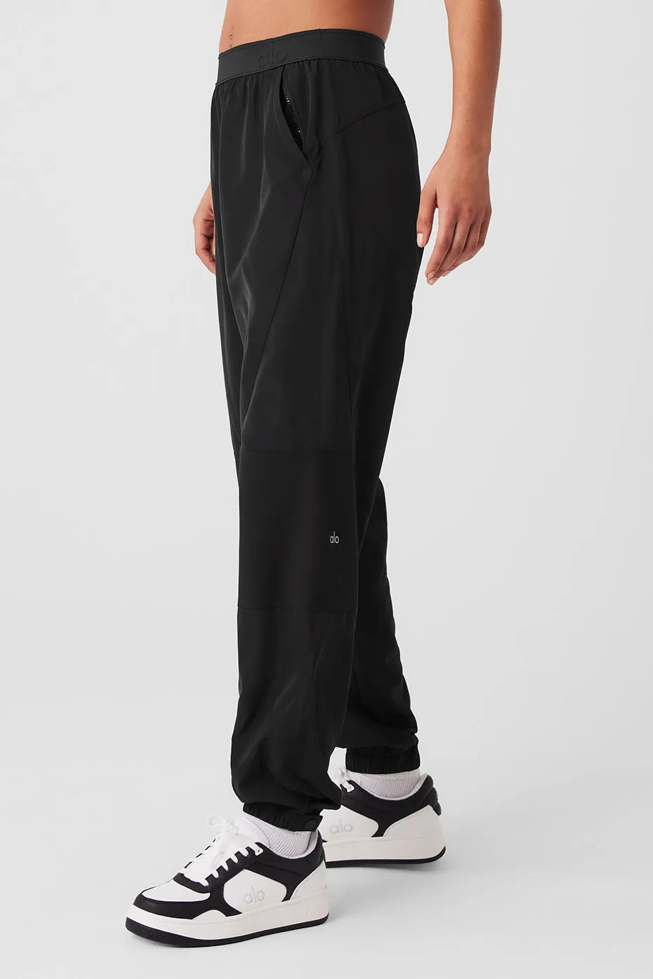 Mixed Media Reinvention Jogger - Black