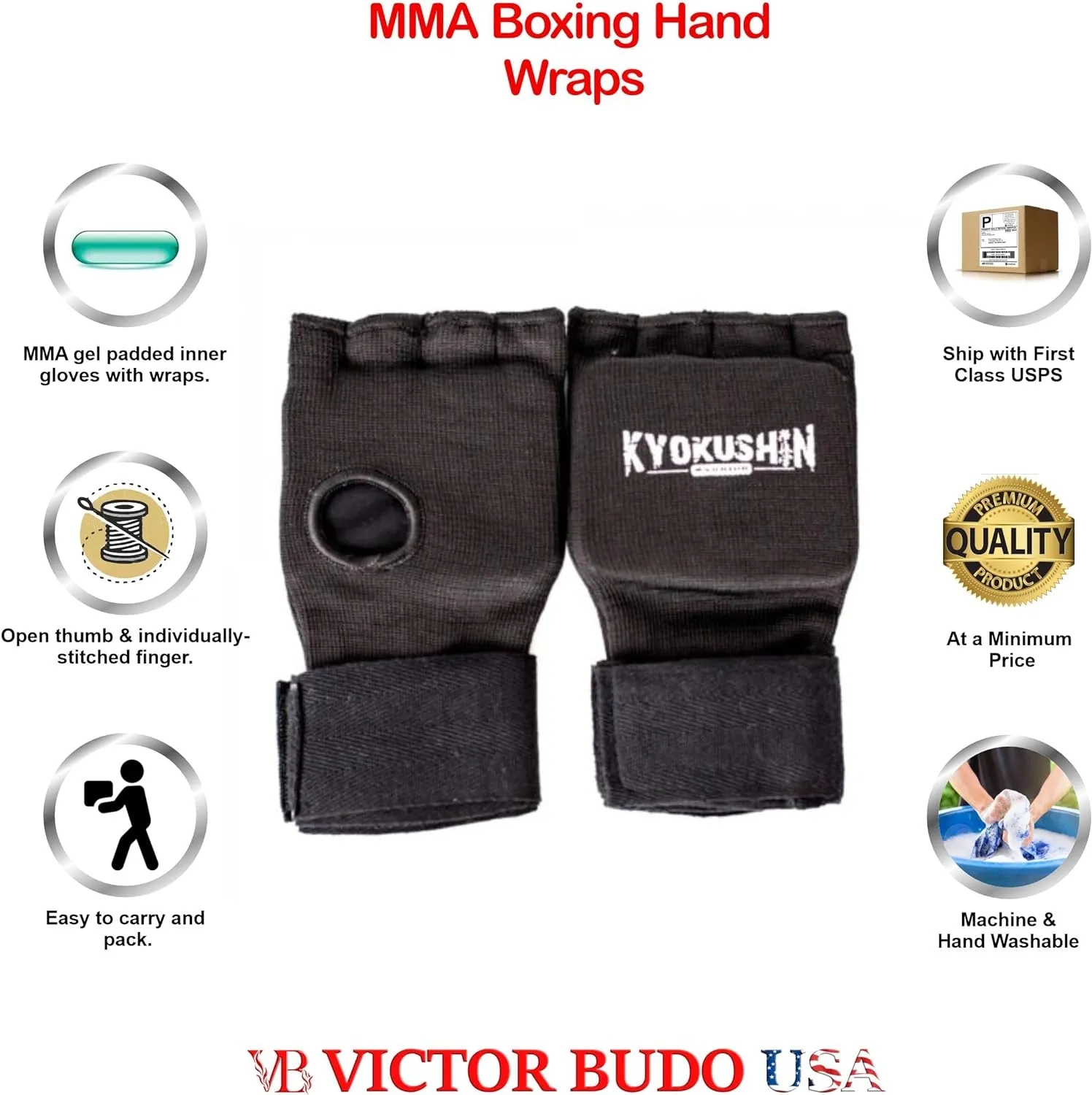 MMA PADDED INNER GLOVES FOR MEN AND WOMEN