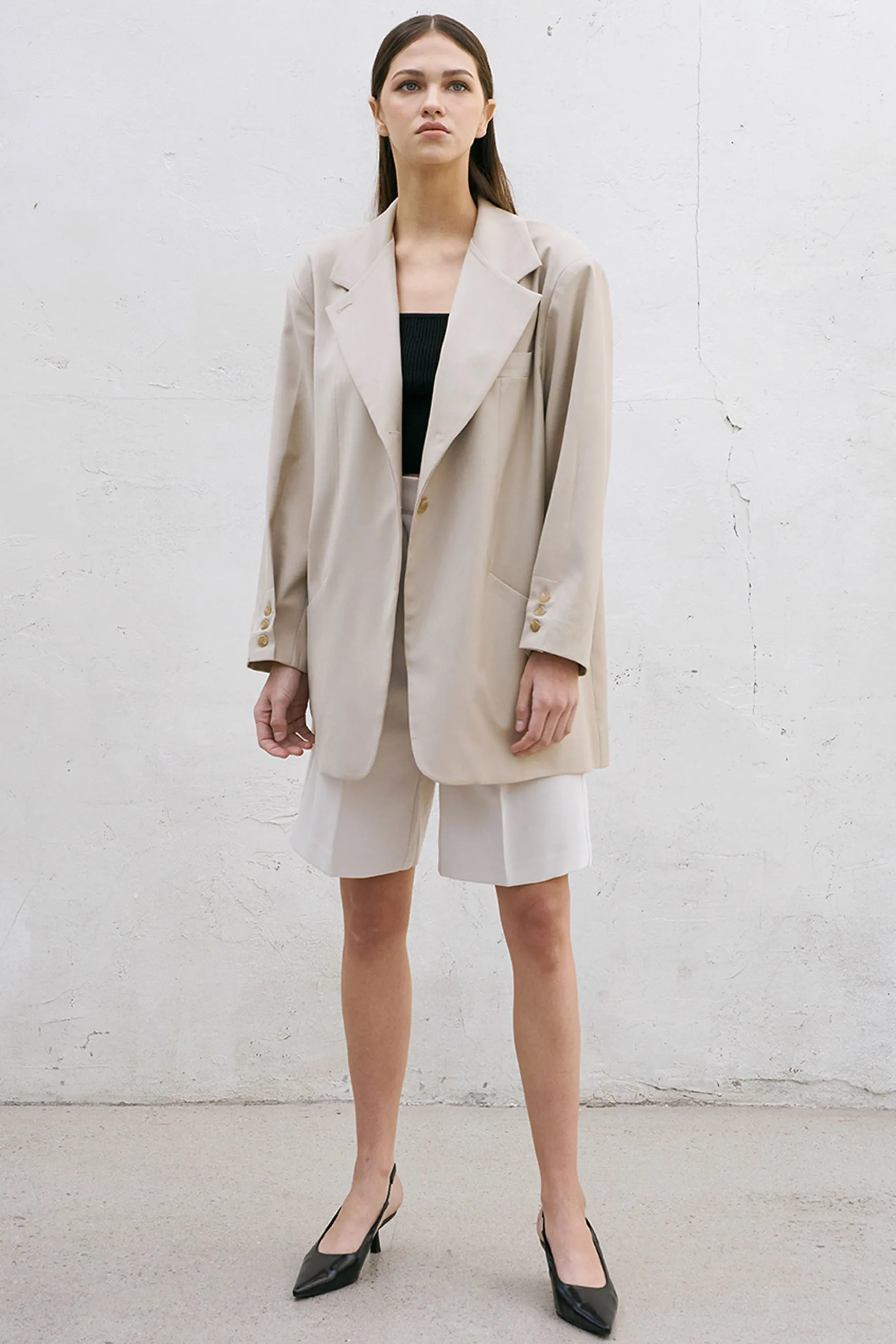 Moby Blazer Jacket, Beige