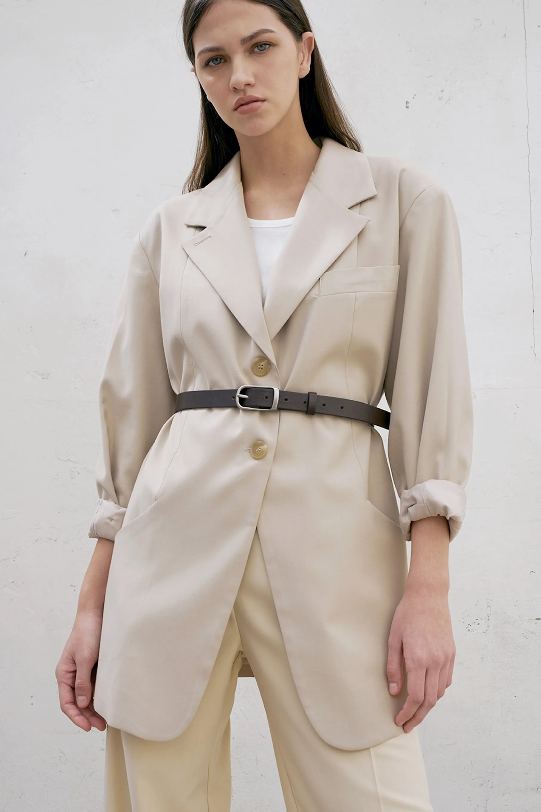 Moby Blazer Jacket, Beige