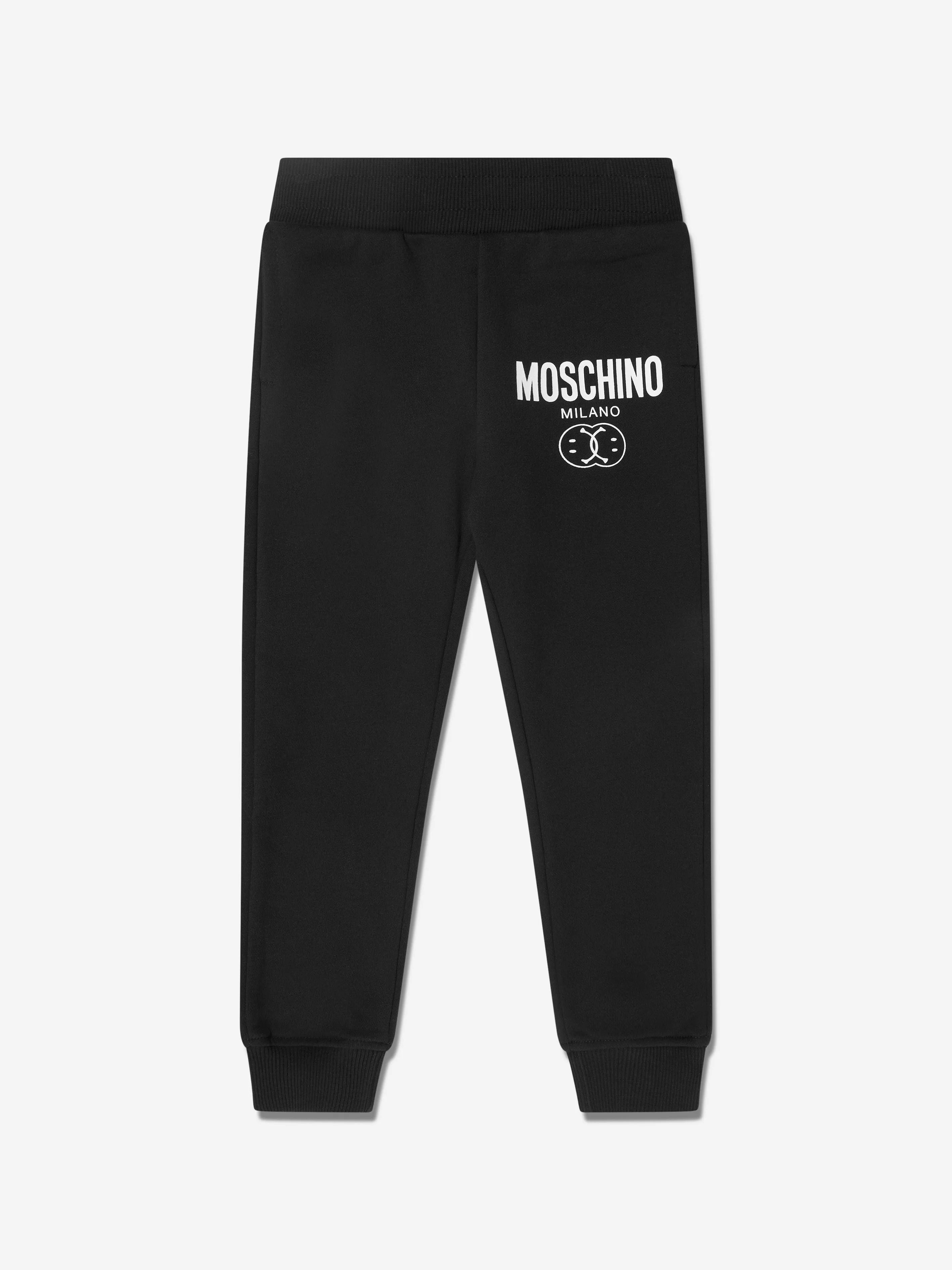 Moschino Boys Milano Logo Tracksuit in Black