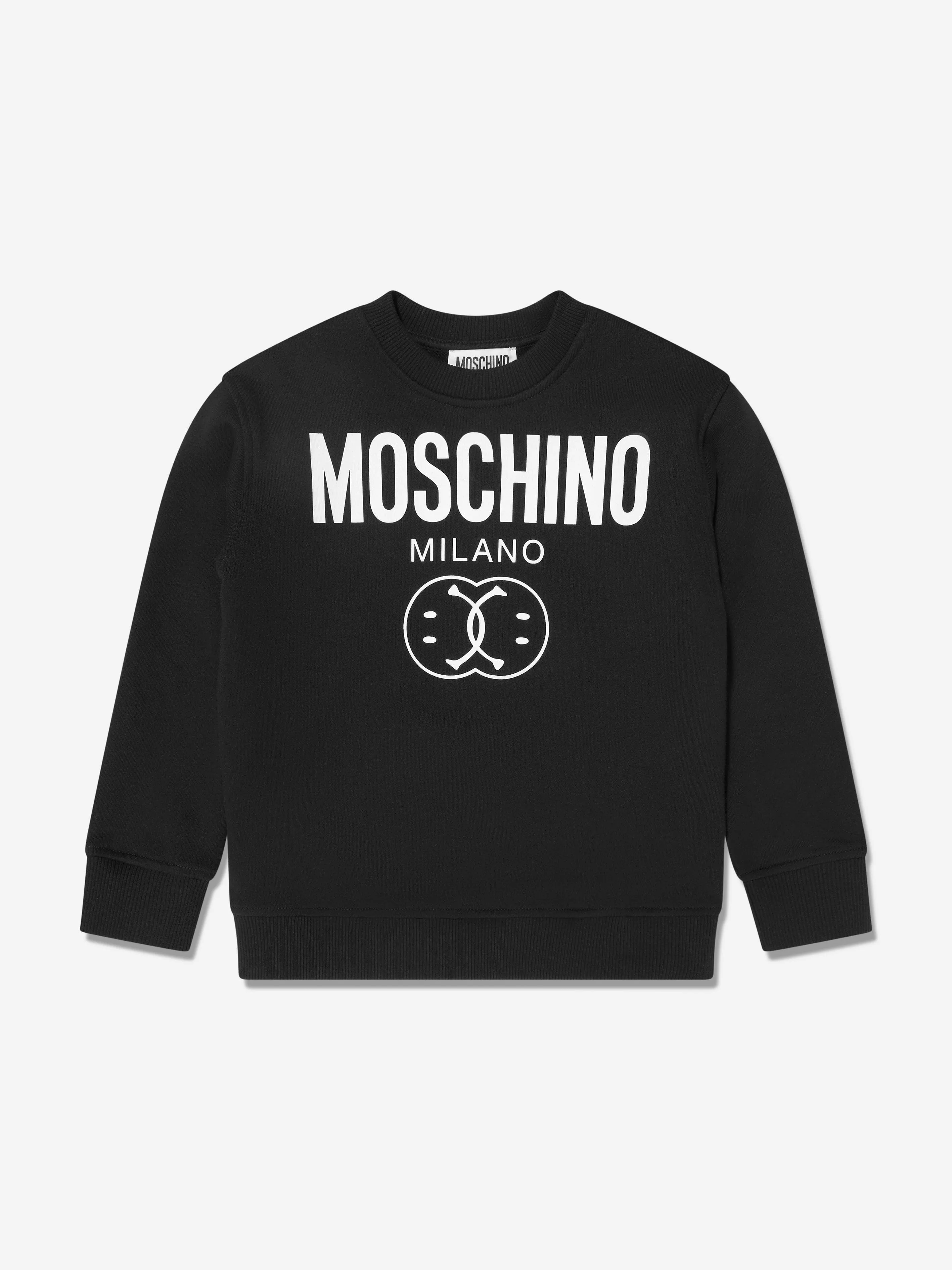 Moschino Boys Milano Logo Tracksuit in Black