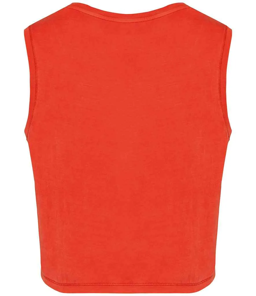 Native Spirit Ladies Cropped Tank Top | Washed Paprika