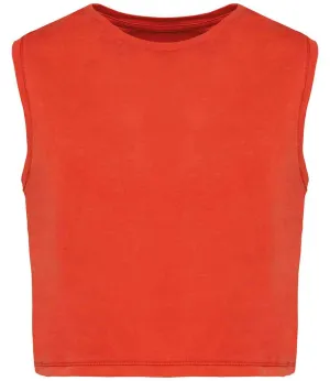 Native Spirit Ladies Cropped Tank Top | Washed Paprika