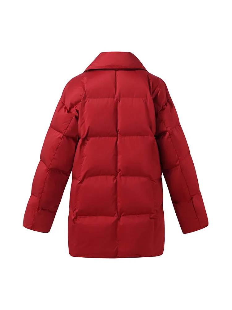 New Chinese-Style Lapel Goose Down Jacket