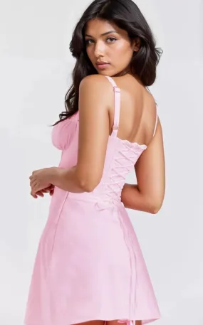 Nicollette baby pink dress