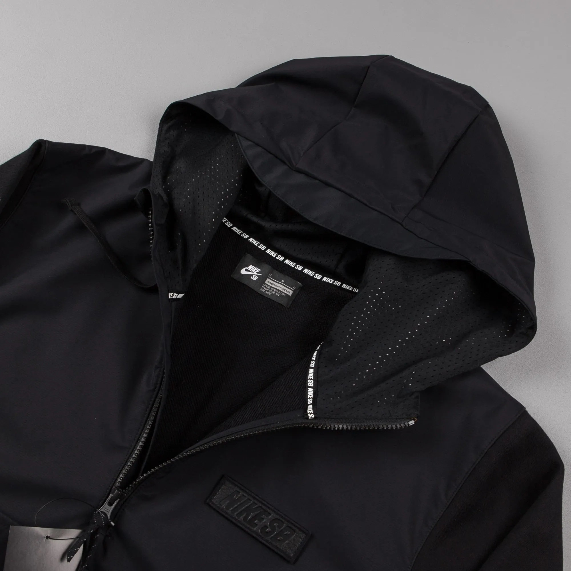 Nike SB Everett Hoodie Jacket - Black / Black / Black