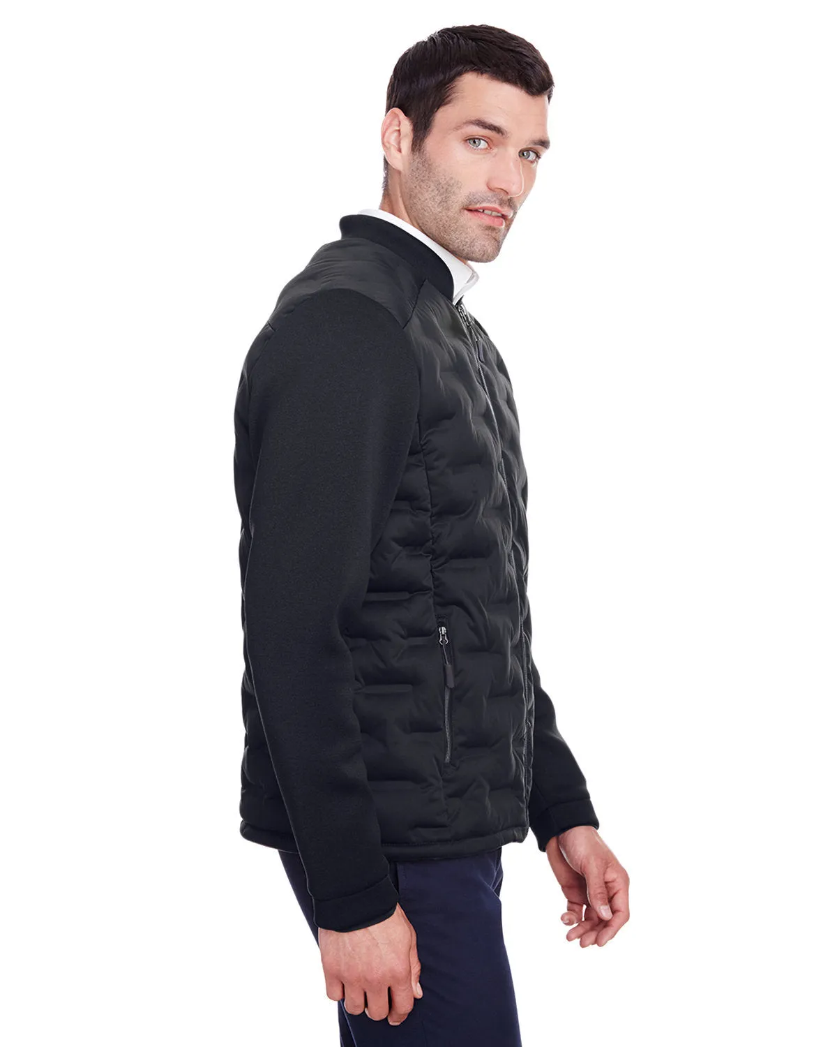 North End NE710 Men's Loft Pioneer Hybrid Bomber Jacket