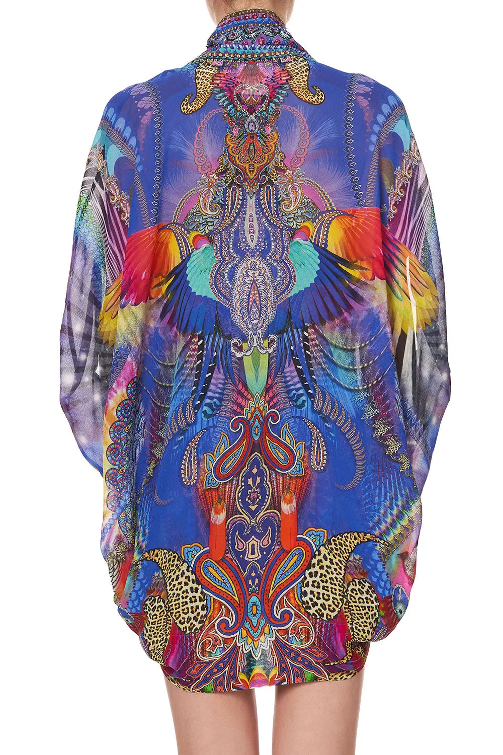 OPEN FRONT CARDI CAPE PSYCHEDELICA