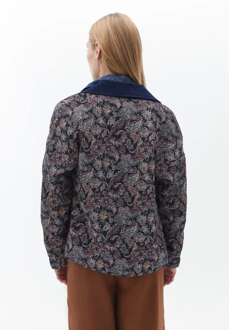 OXXO - Mixed Jacquard Bomber Jacket