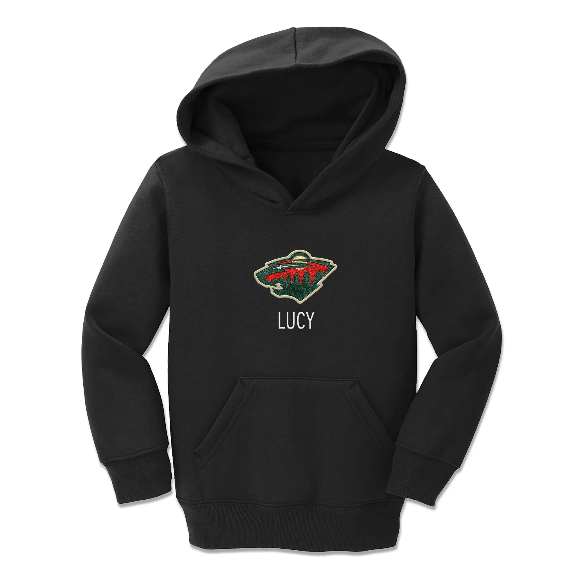 Personalized Minnesota Wild Toddler Pullover Hooded Sweatshirt