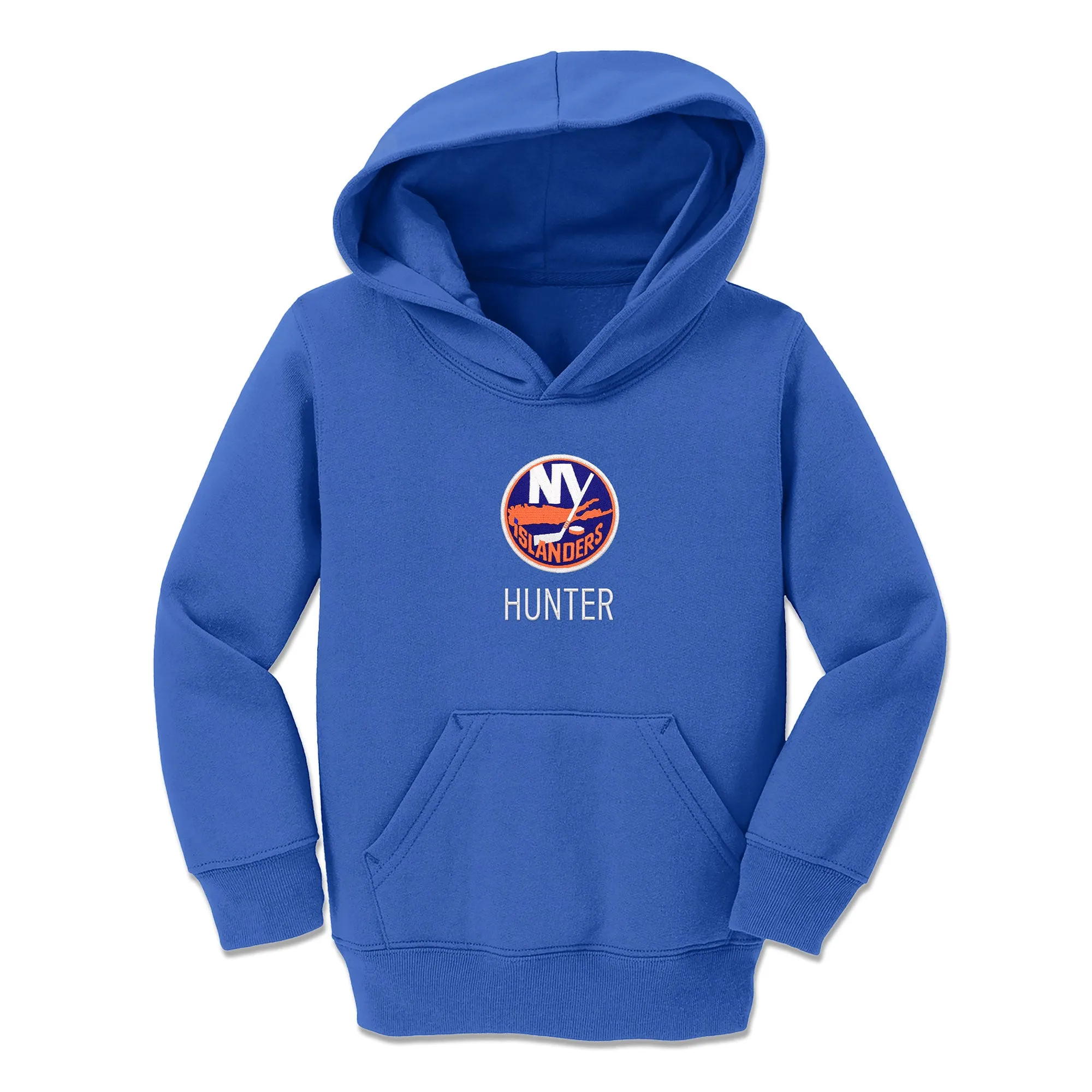 Personalized New York Islanders Toddler Pullover Hooded Sweatshirt