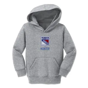 Personalized New York Rangers Toddler Pullover Hooded Sweatshirt