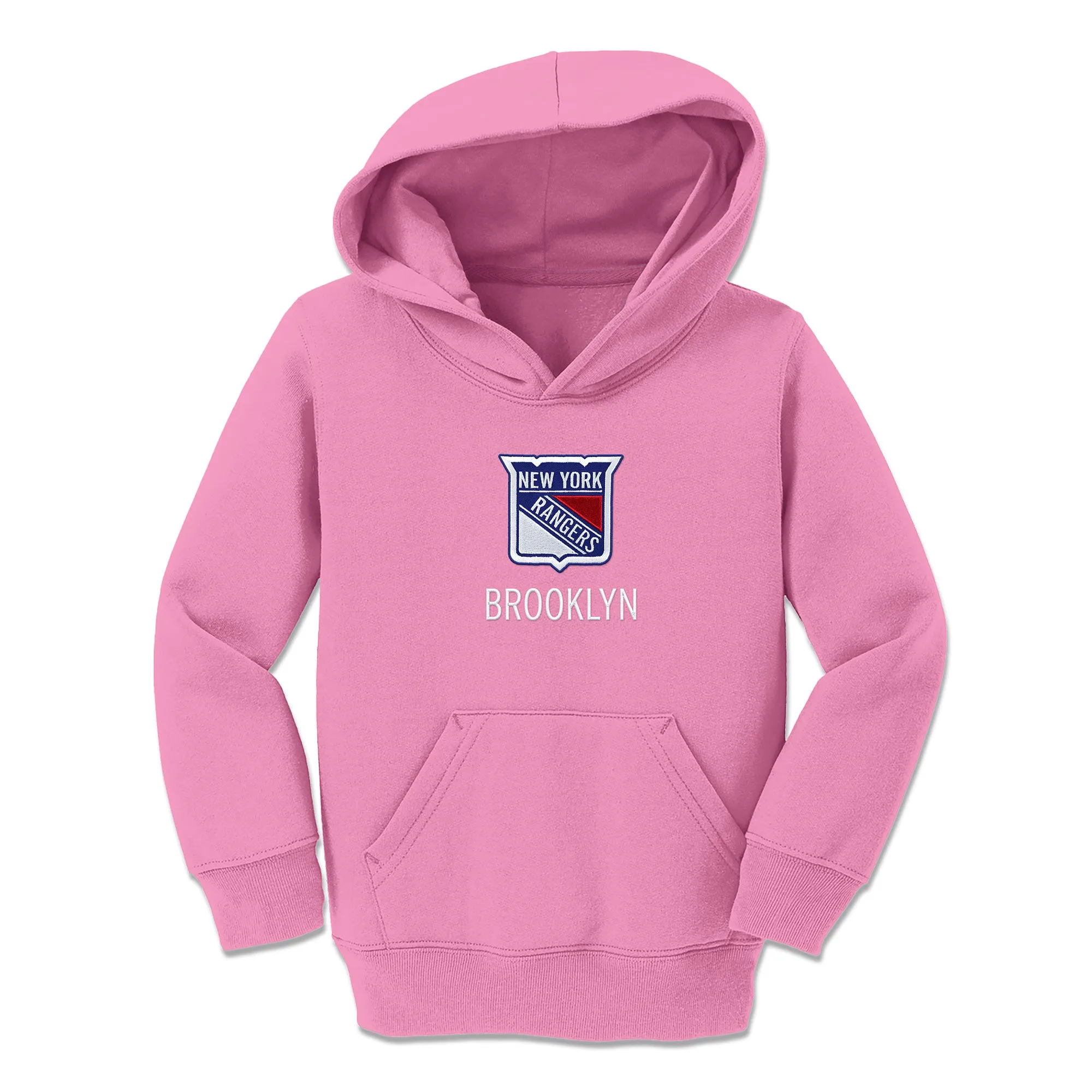 Personalized New York Rangers Toddler Pullover Hooded Sweatshirt