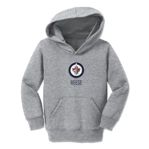 Personalized Winnipeg Jets Toddler Pullover Hooded Sweatshirt