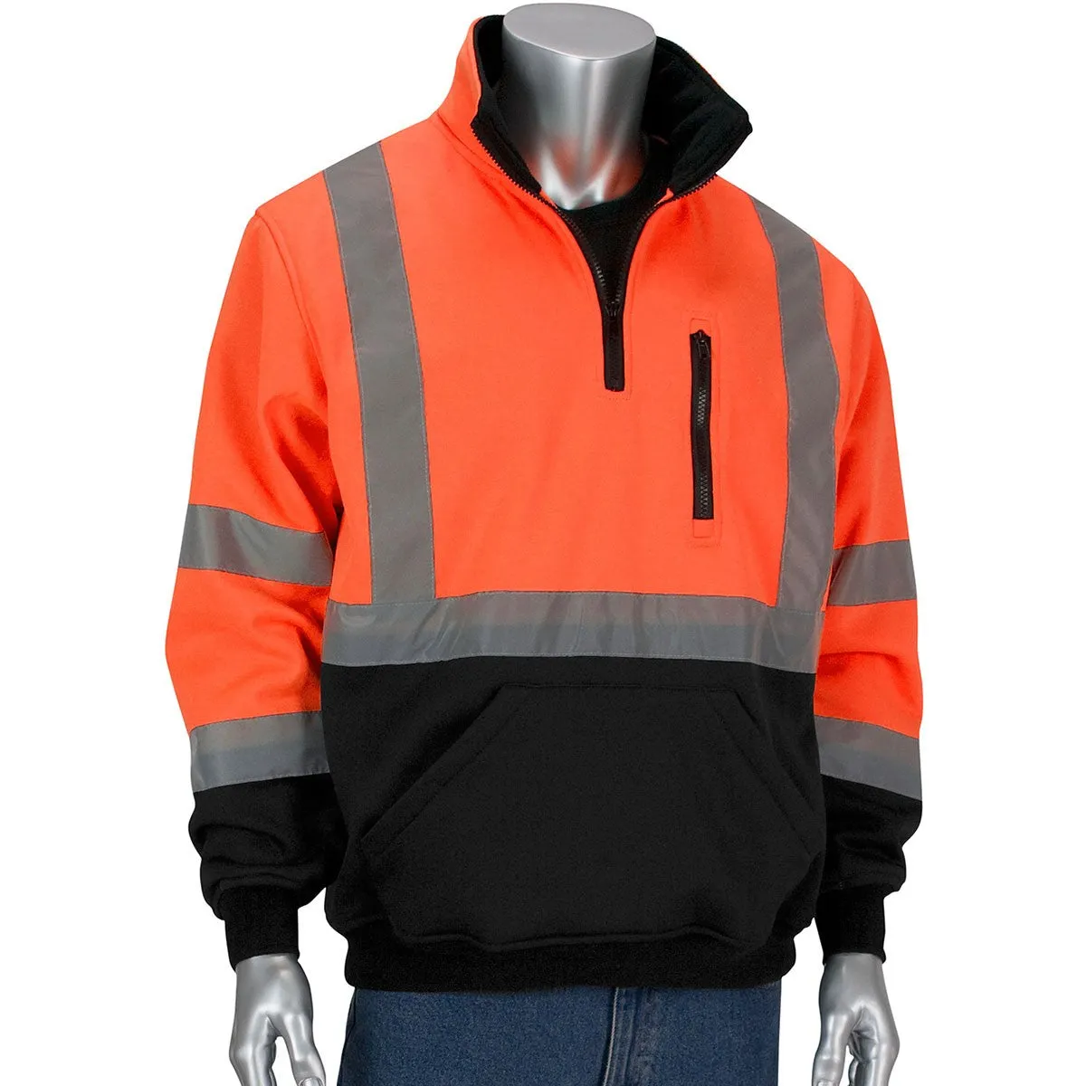 PIP 323-1330B - ANSI Hi-Vis Safety Pullover Sweatshirt