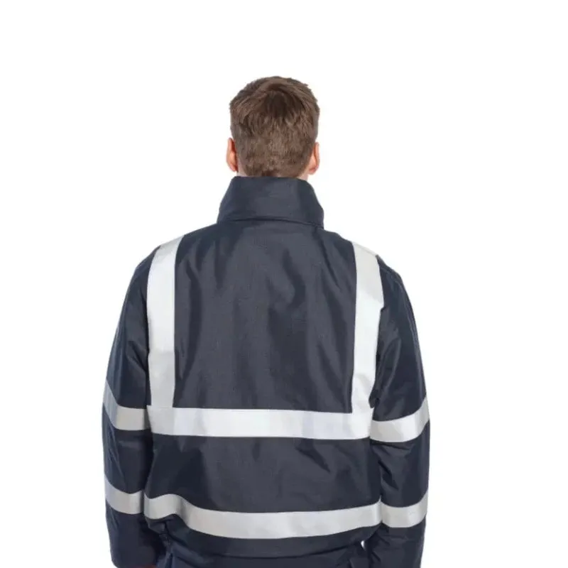 PORTWEST® Bizflame Waterproof Flame Resistant Bomber Jacket With Reflective Tape - S783