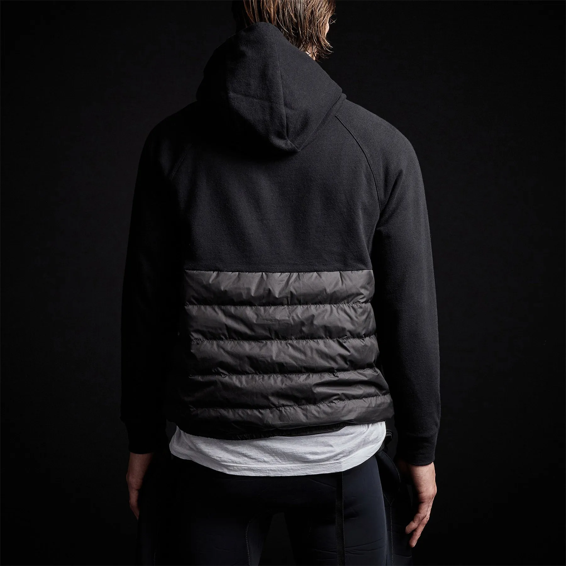 Pullover Hooded Jacket - Black