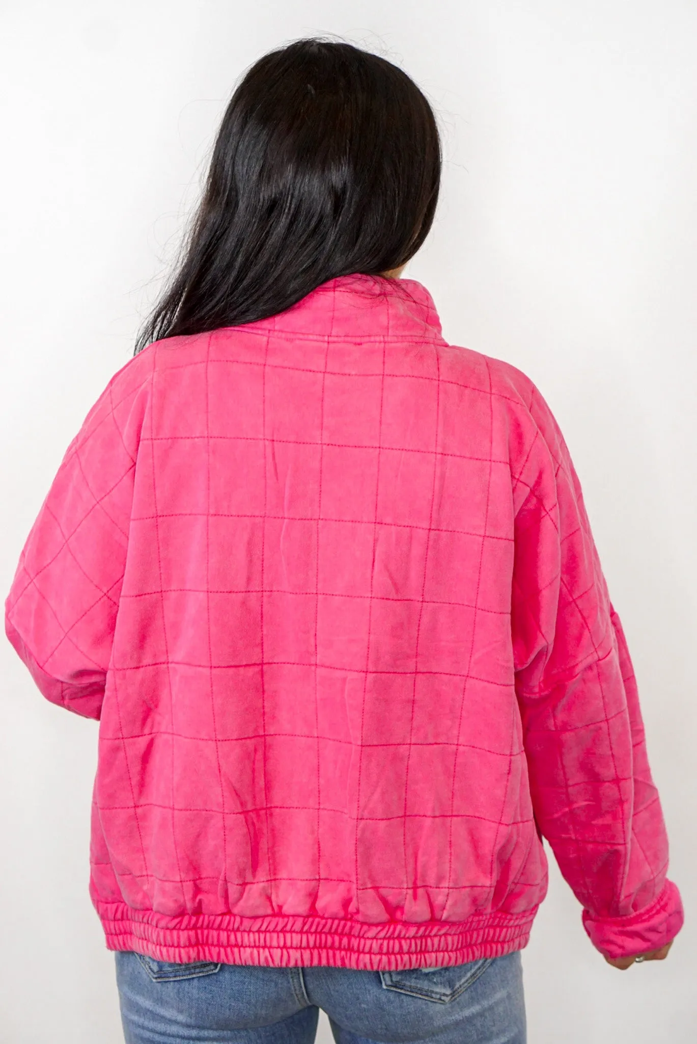 Quilted Comfort Soft Pink Jacket