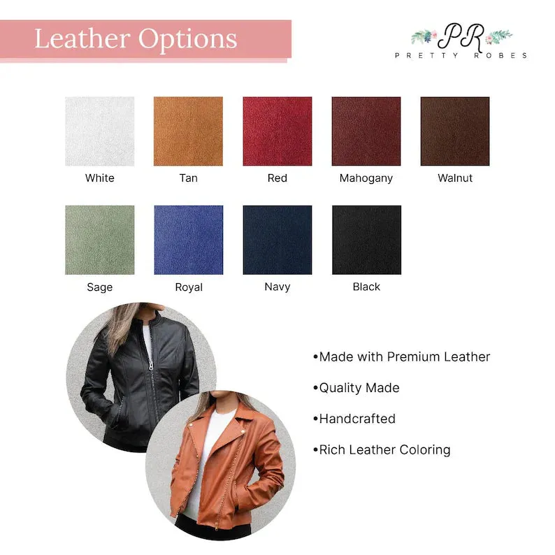 (Real Leather) Personalized Til Death Leather Jacket for Him