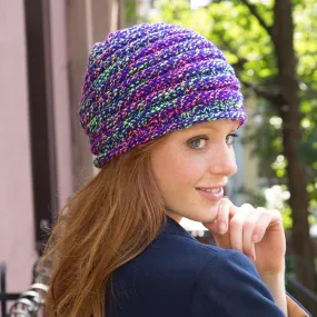 Red Heart Knit Bright In-Style Hat