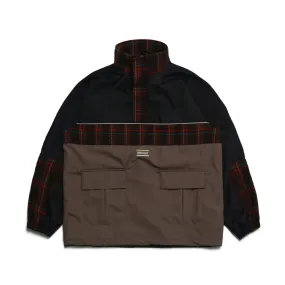 RTR ANORAK JACKET CHECK BLACK