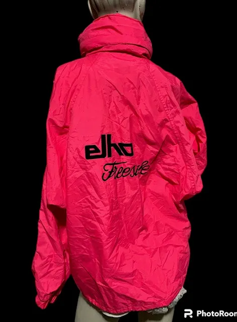 Secondhand/ Vintage Pink Ski Anorak Windbreaker   #W25   Includes AUS Postage