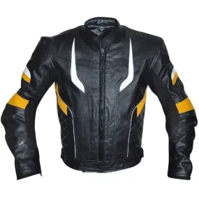 Sedici Chicane Leather Motorcycle Jacket