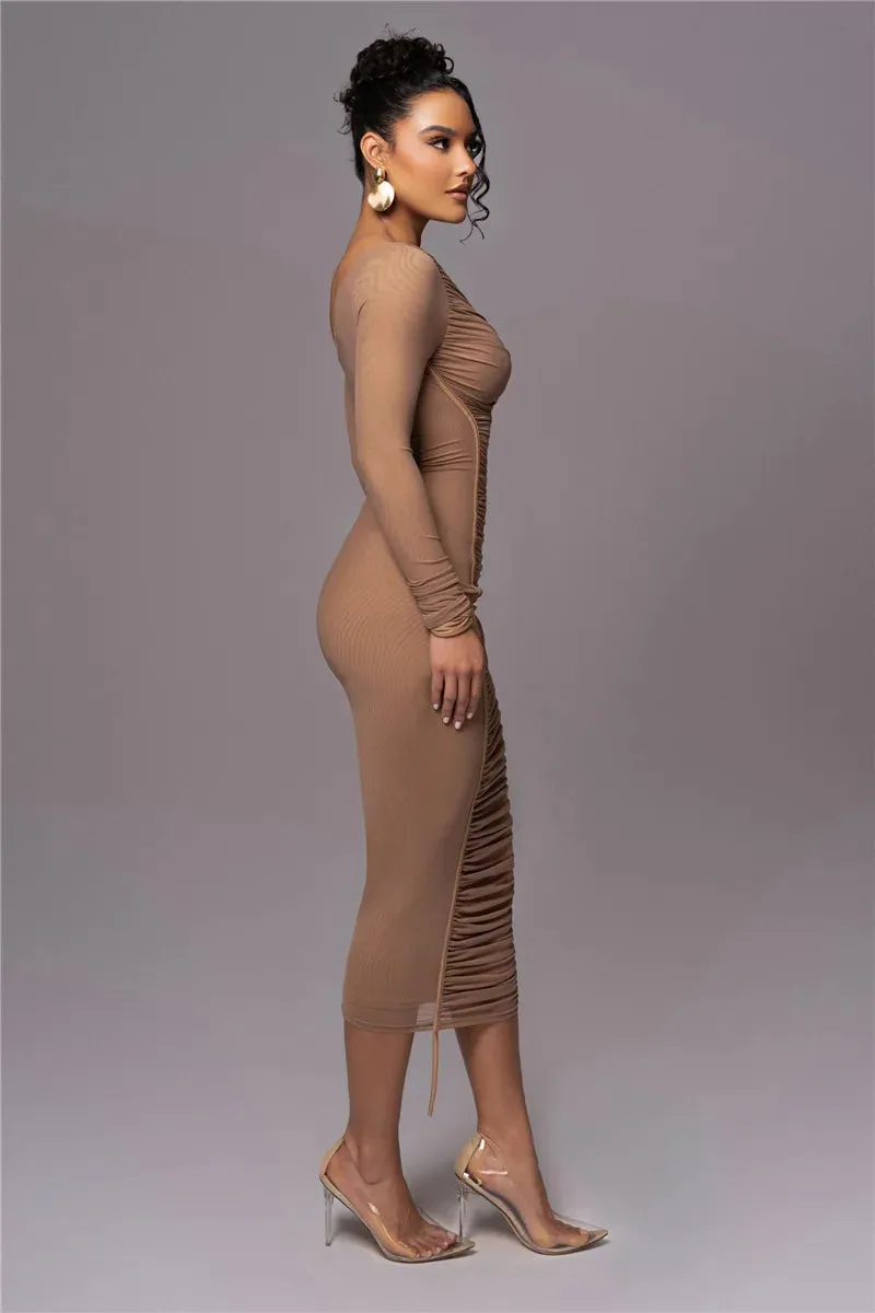 Slaying Saisha Mesh Bodycon Dress