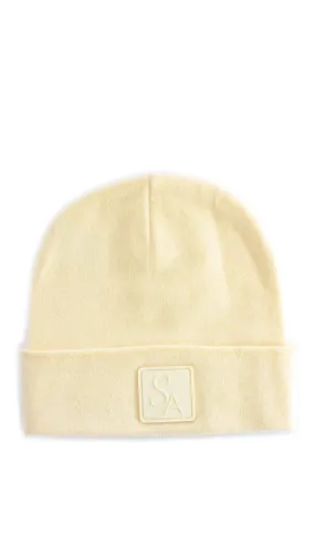 Slouch Beanie Hat - Pale Yellow