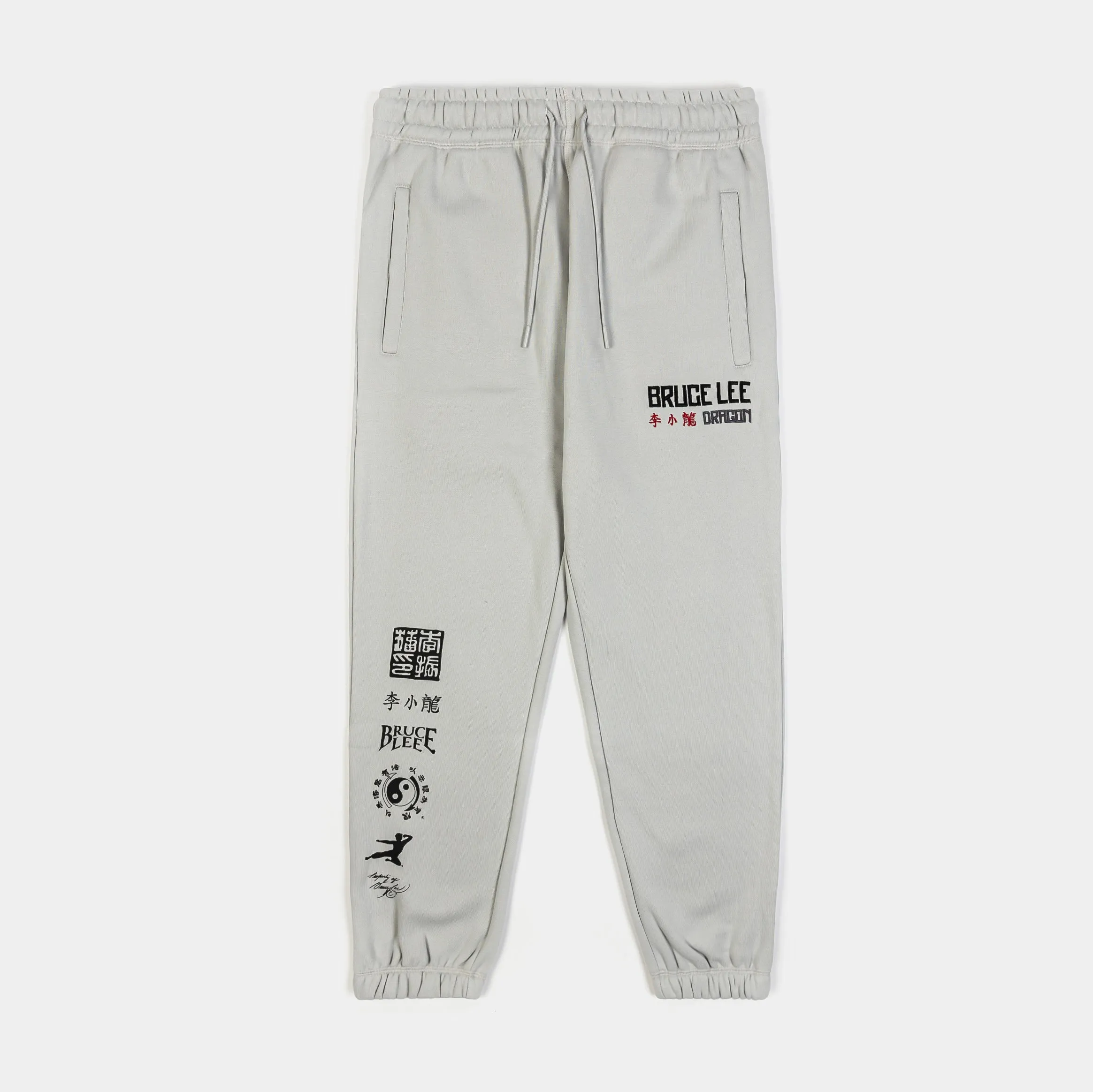 SP x Bruce Lee Dragon Joggers Mens Pants (Grey/Red)