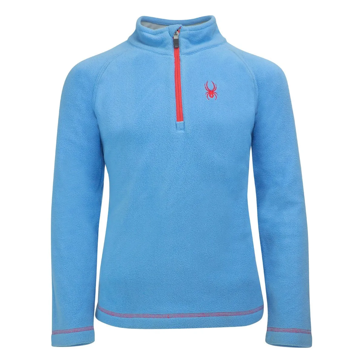 Spyder Girls' Speed Fleece Top Blue Ice/Hibiscus