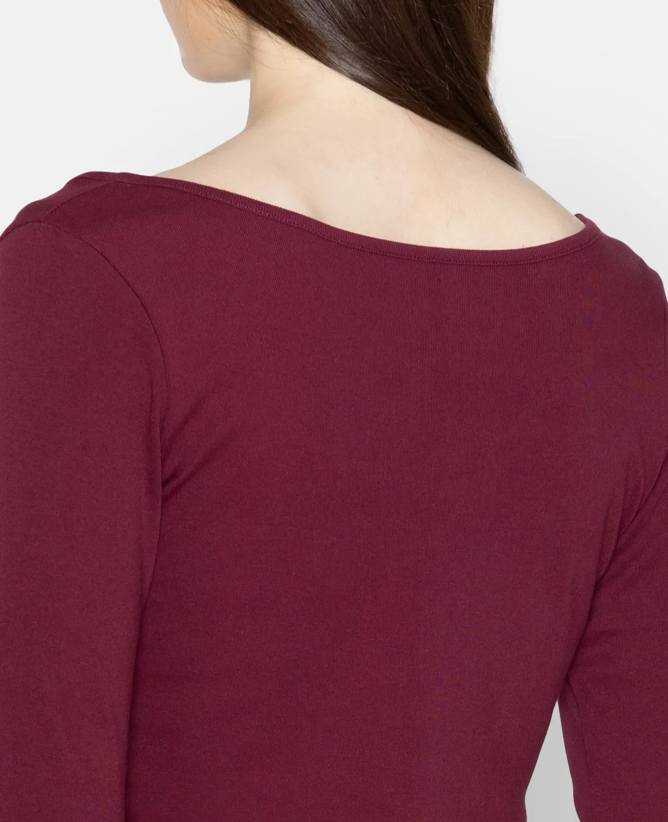 Supima 2way Ribbed Long Sleeve Tee