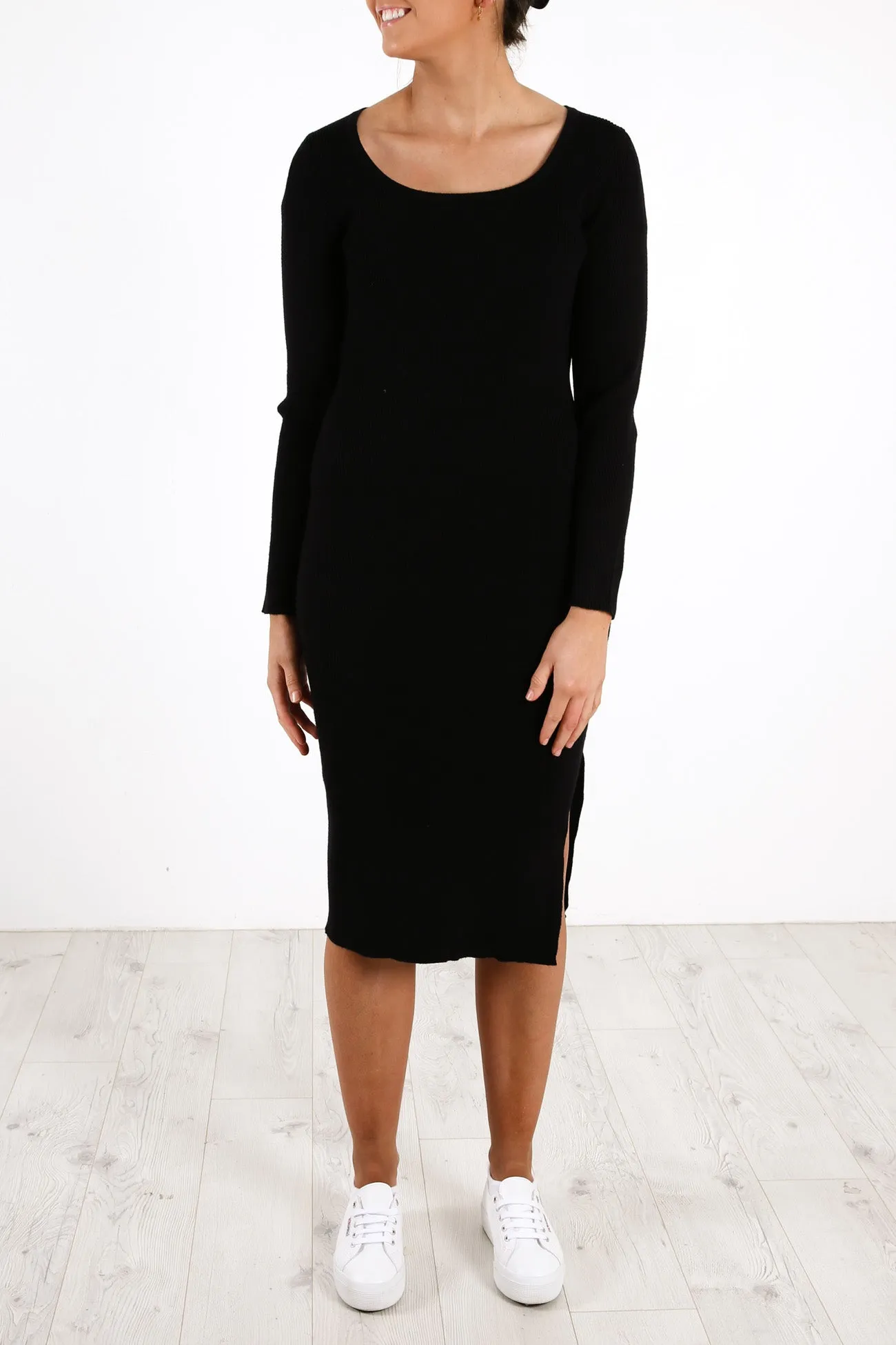 Tara Knit Dress Black