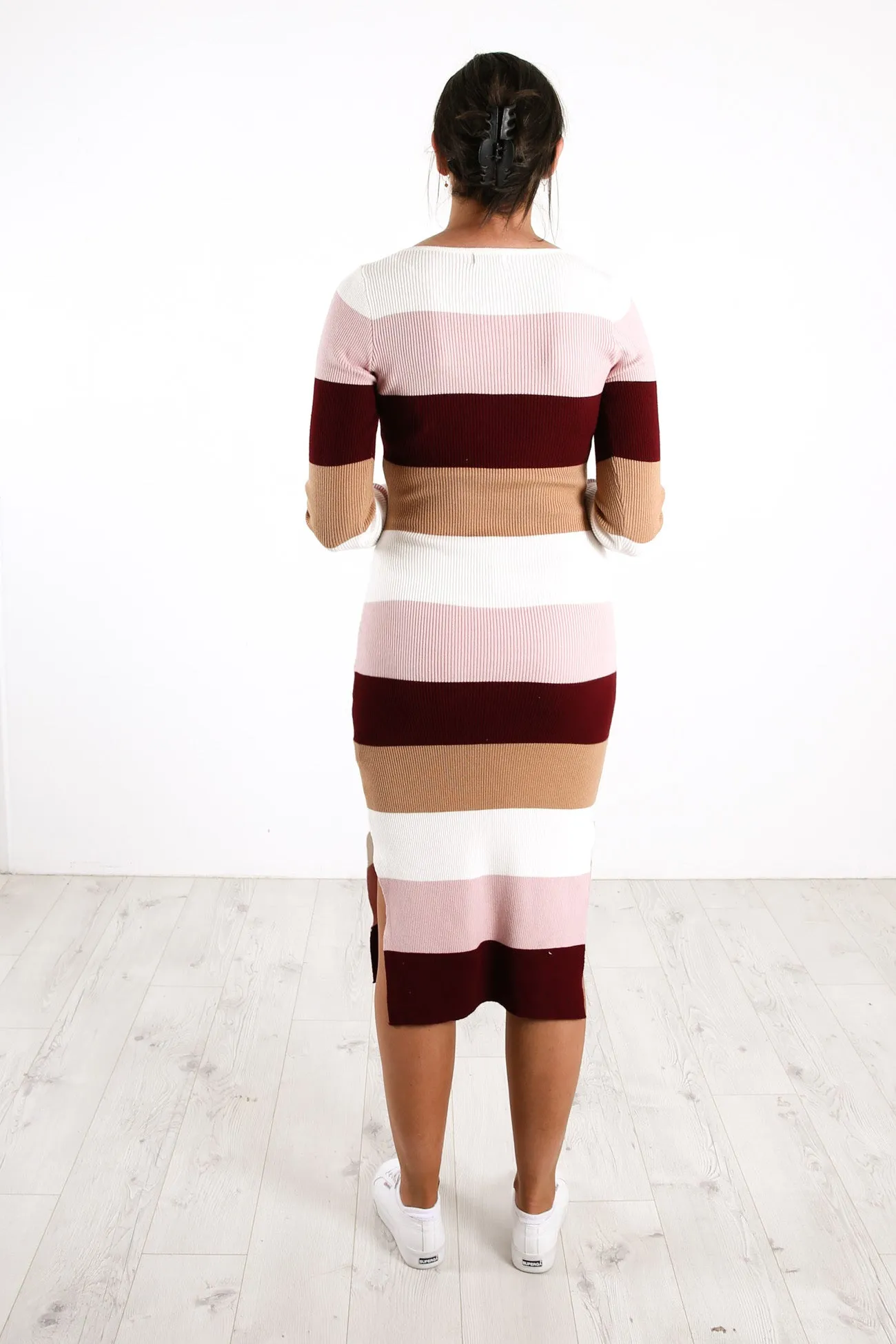 Tara Knit Dress Multi Stripe