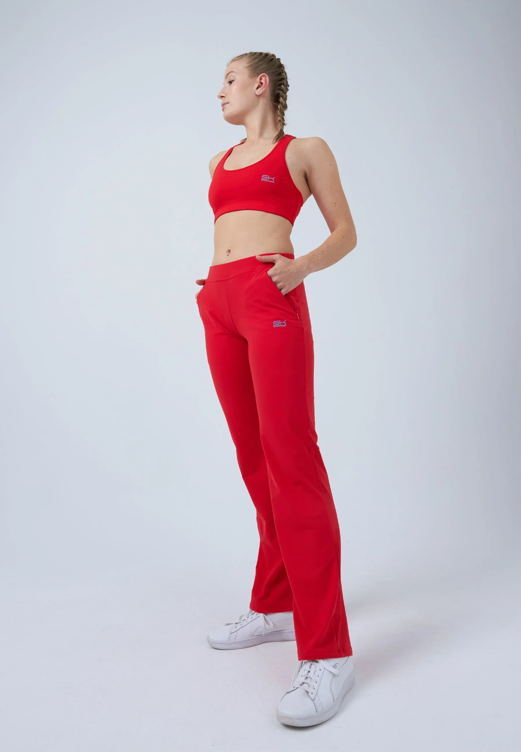 Tennis Tracksuit Pants, red