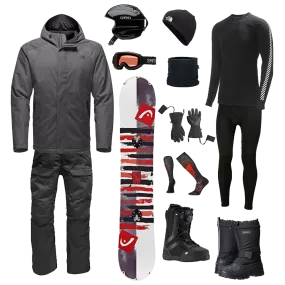 The North Face The Works Package w/ Bibs - Men's Snowboard