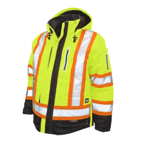 Tough Duck Ripstop 4-In-1 Safety Jacket with Quick Release Hoodie - S187