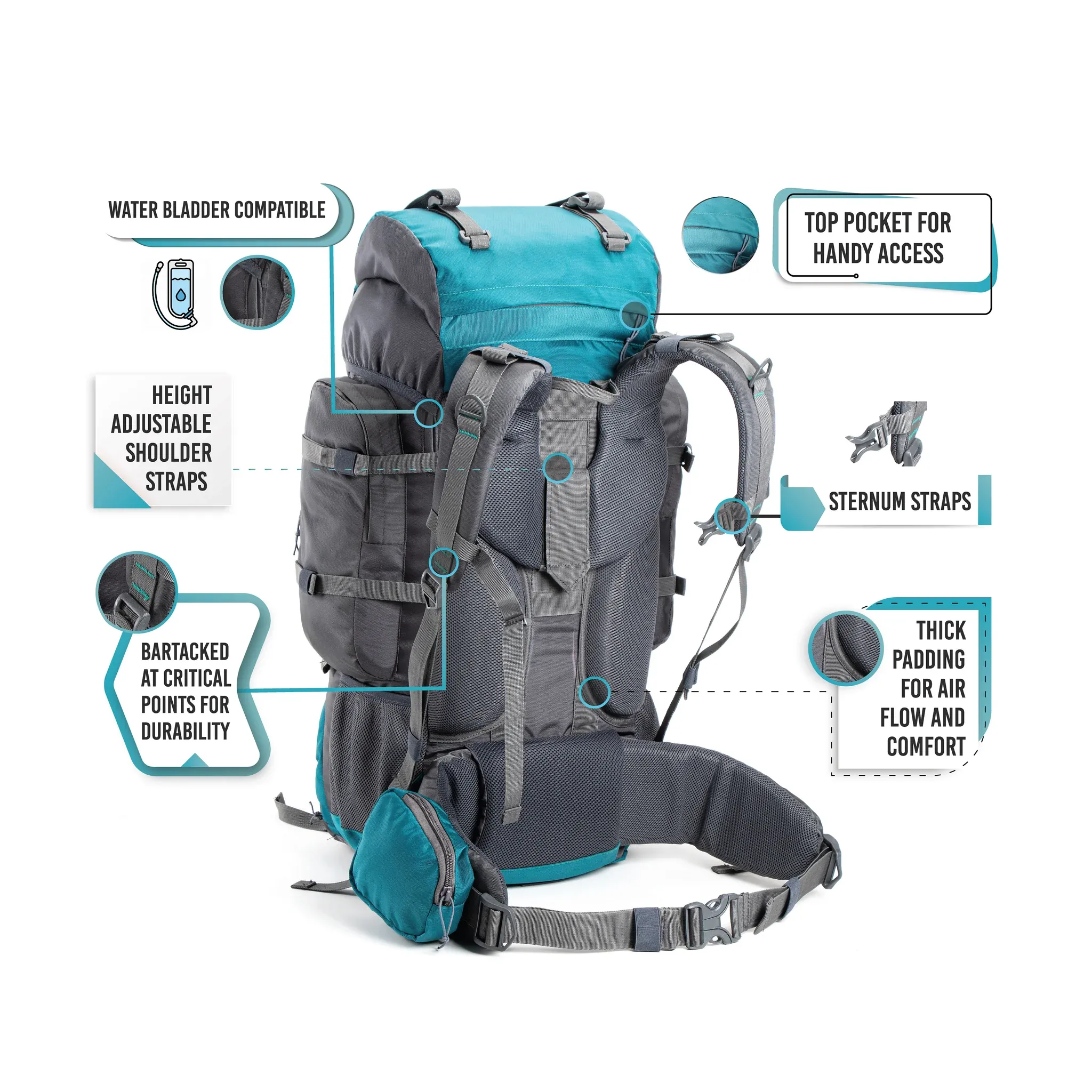 Tripole Walker 55 Litre - Trekking and Backpacking