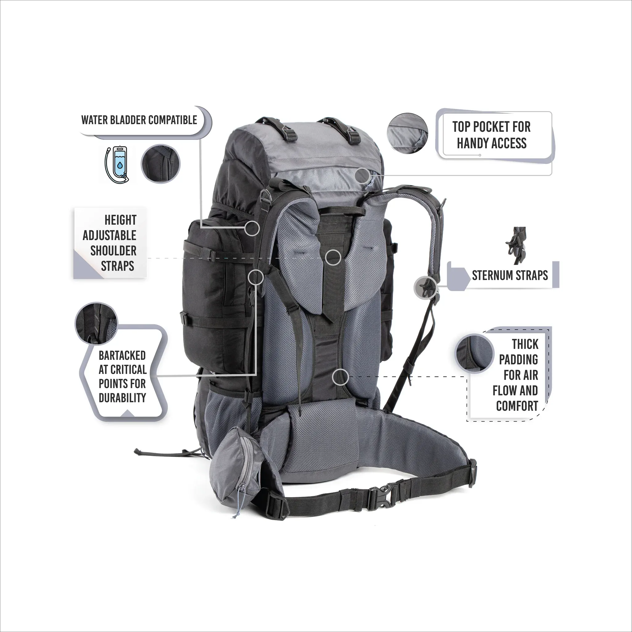 Tripole Walker 55 Litre - Trekking and Backpacking