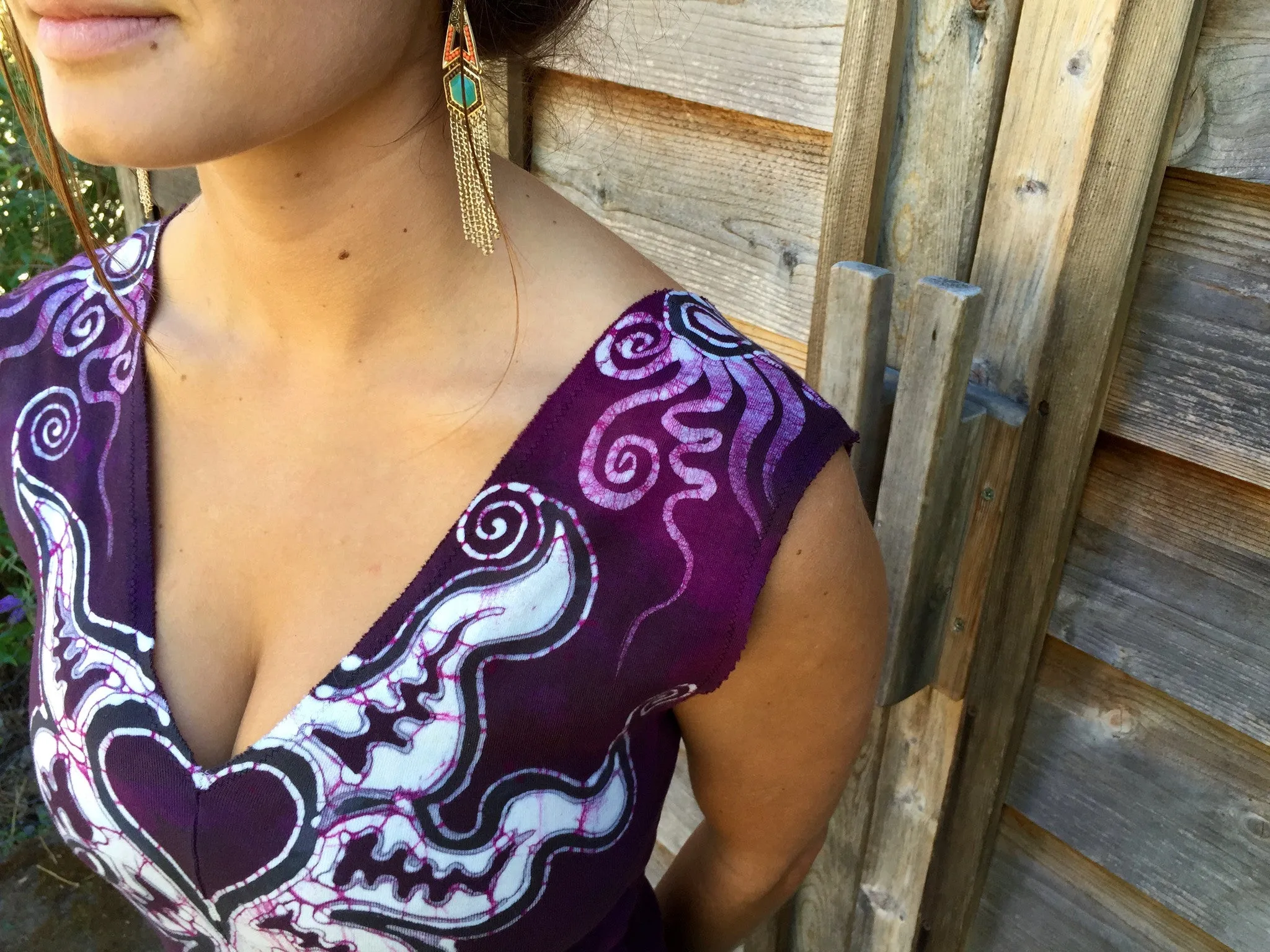 Untethered Love Medallion Organic Cotton Batik Dress