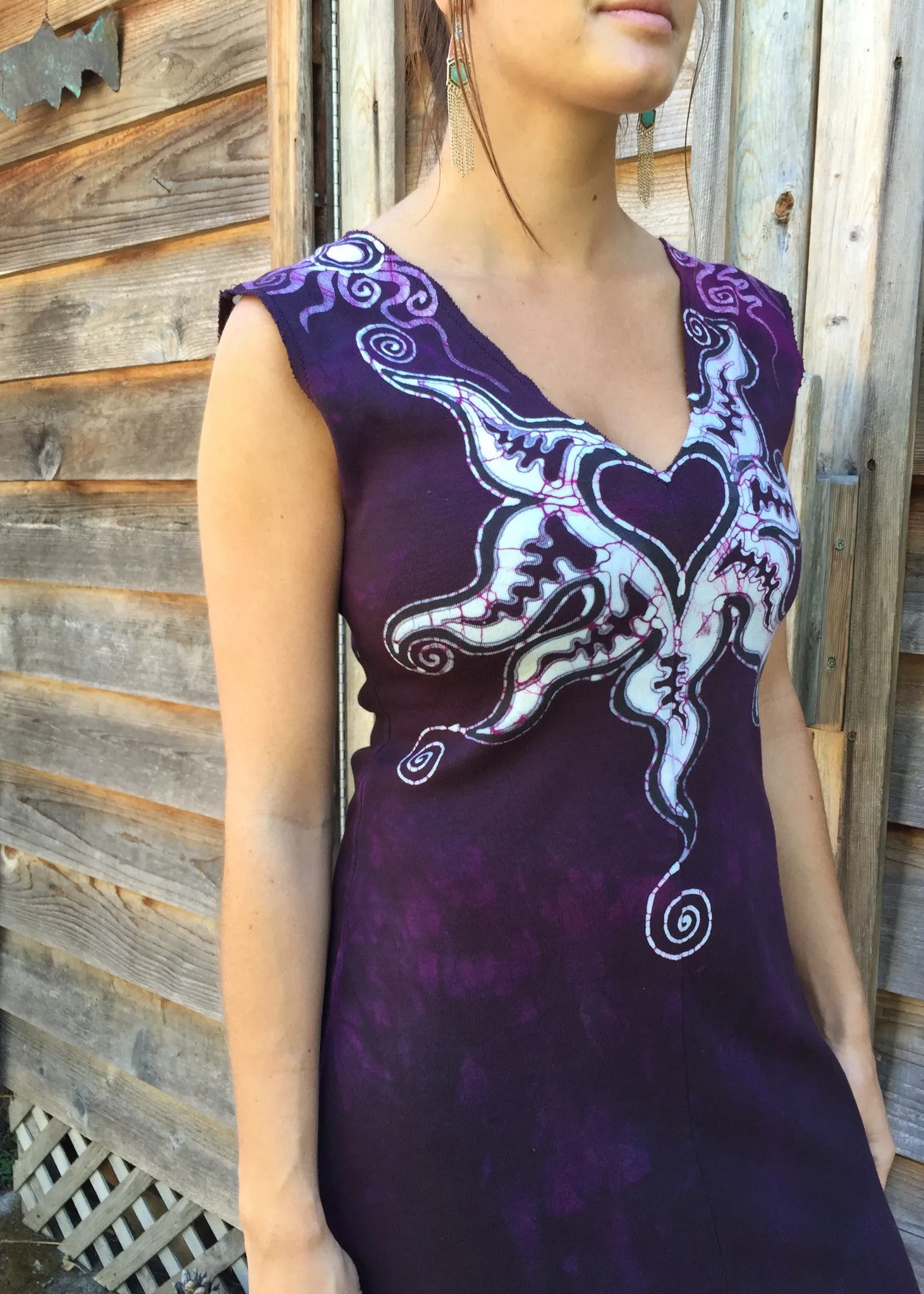 Untethered Love Medallion Organic Cotton Batik Dress