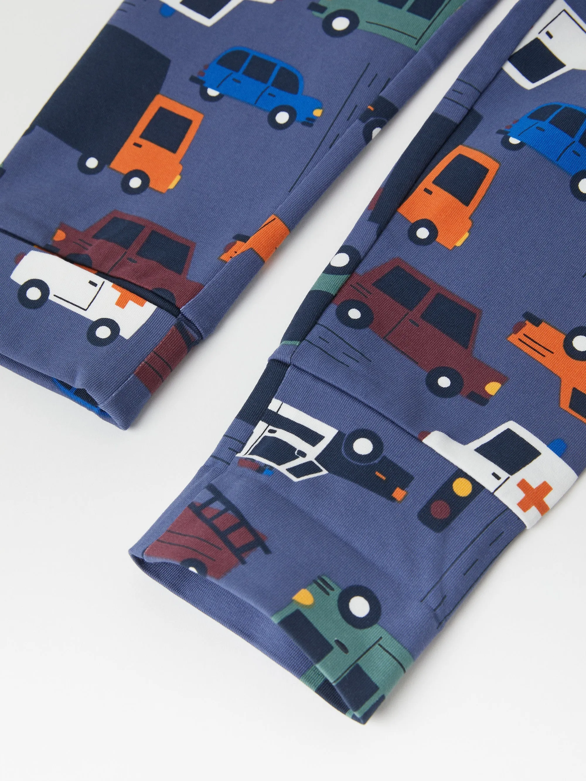 Vehicles Print Kids Leggings